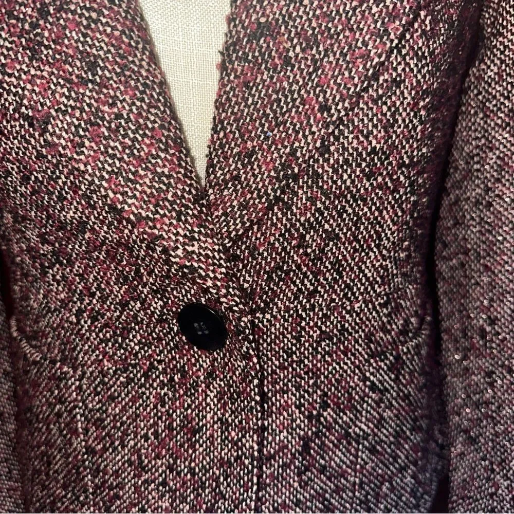 Womens Talbots Petite Tweed‎ Blazer Jacket 4p EUC - Picture 2 of 5